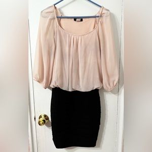 Bicolor sexy work outfit